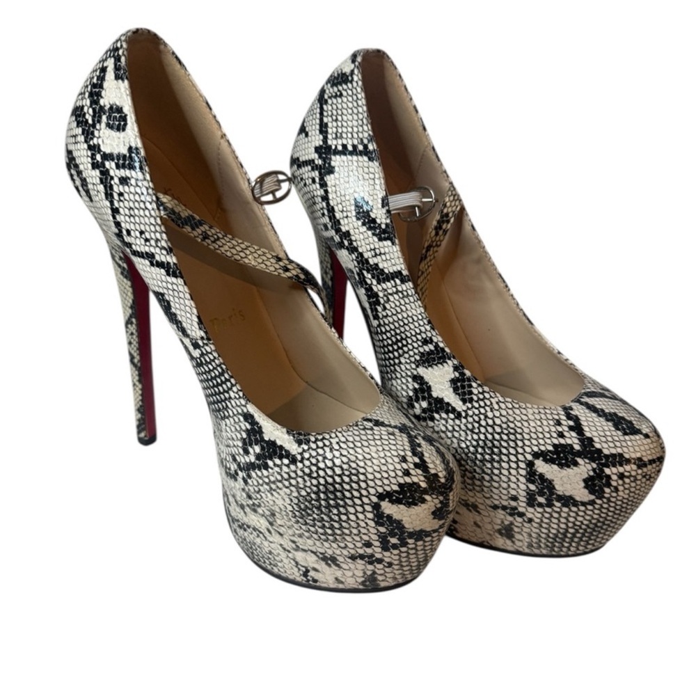 Christian louboutin Snakeskin Platform Heels size 40